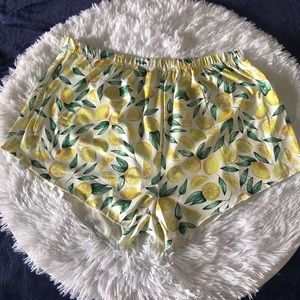 SHEIN Curve Lemon Pajama Shorts